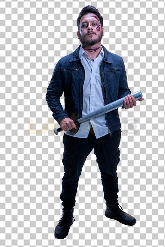 Hombre-Halloween-Barba-Bate-09