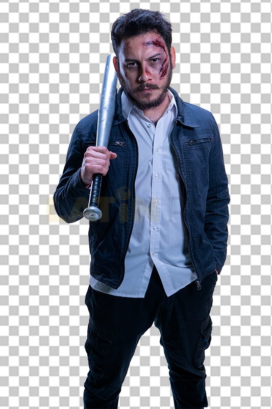 Hombre-Halloween-Barba-Bate-11