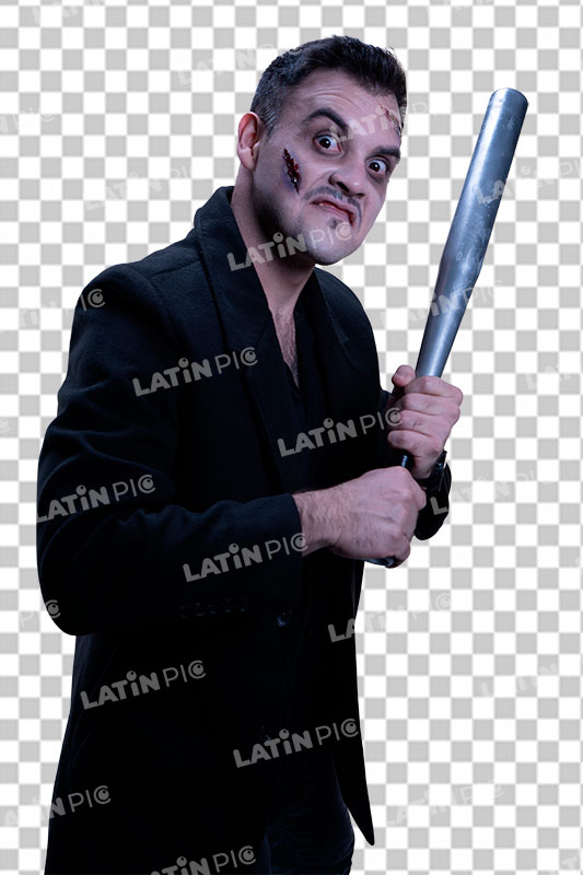 Hombre-Halloween-Saco-Bate-03