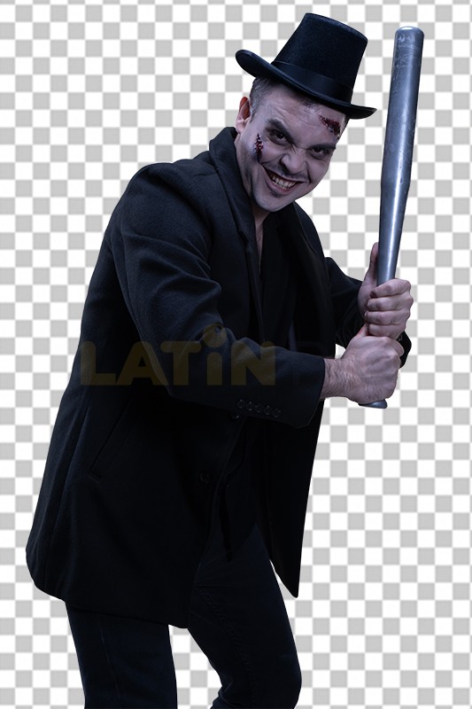 Hombre-Halloween-Saco-Bate-04