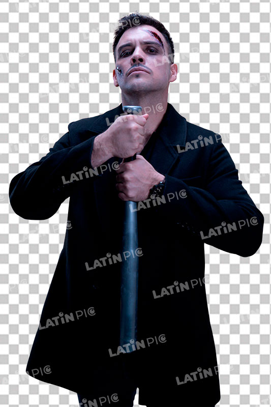 Hombre-Halloween-Saco-Bate-07