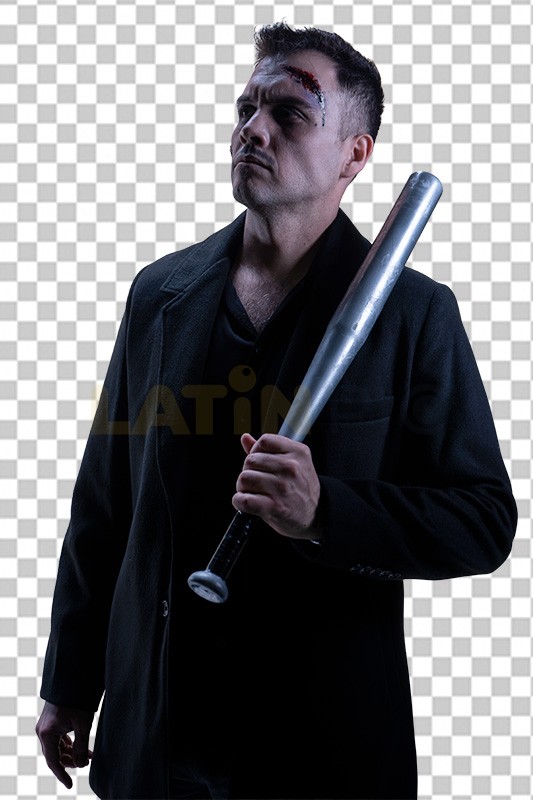 Hombre-Halloween-Saco-Bate-12