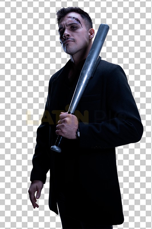 Hombre-Halloween-Saco-Bate-9