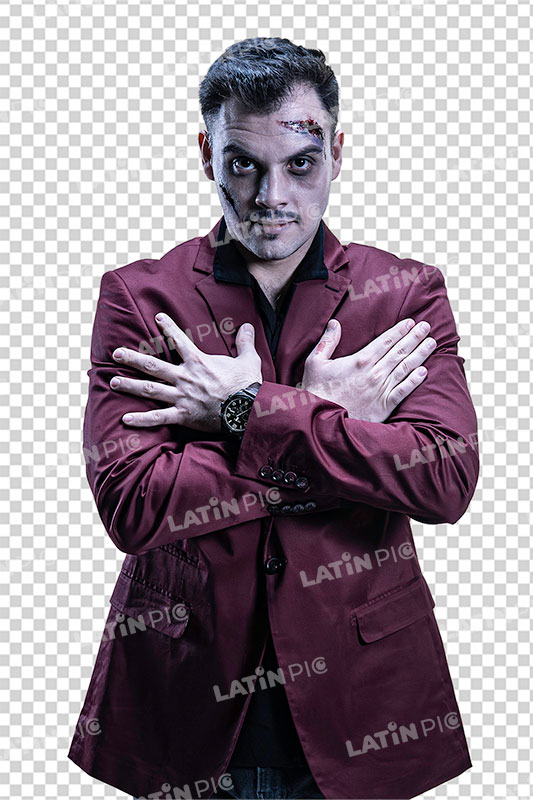 Hombre-Halloween-Saco-Granate-02