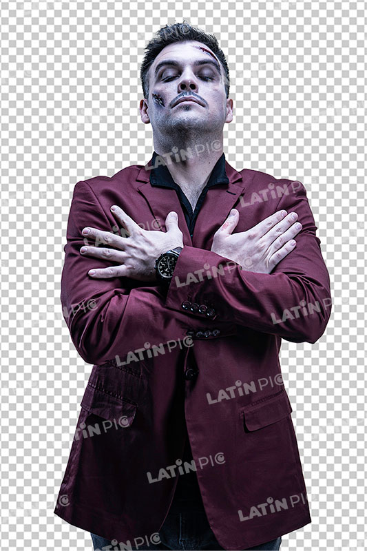 Hombre-Halloween-Saco-Granate-03
