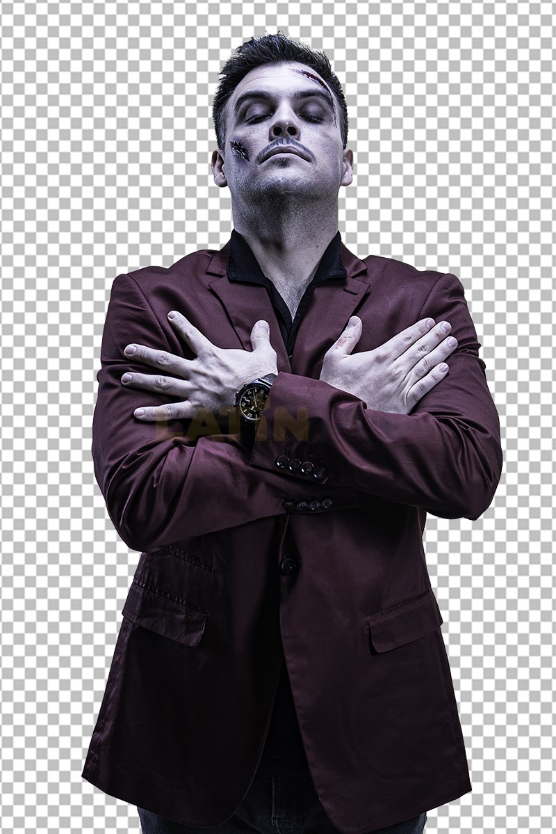 Hombre-Halloween-Saco-Granate-03