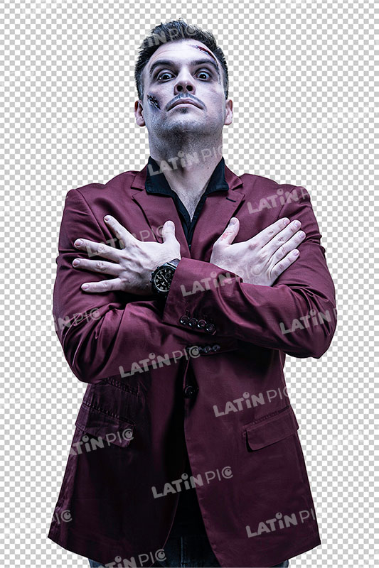 Hombre-Halloween-Saco-Granate-04