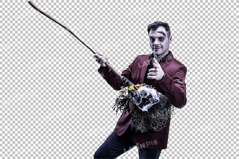 Hombre-Halloween-Saco-Granate-05