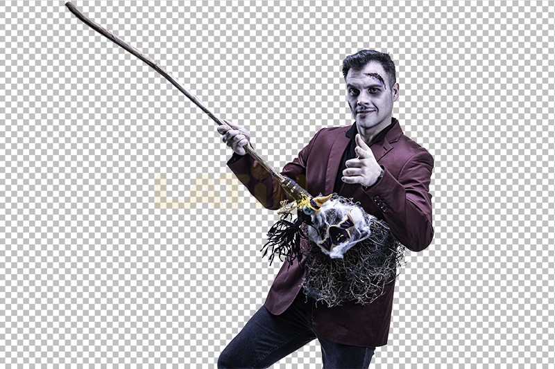 Hombre-Halloween-Saco-Granate-05