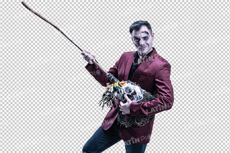 Hombre-Halloween-Saco-Granate-06