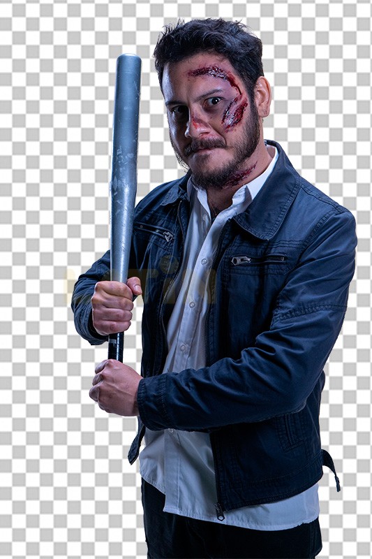 Hombre-Halloween-Barba-Bate-07