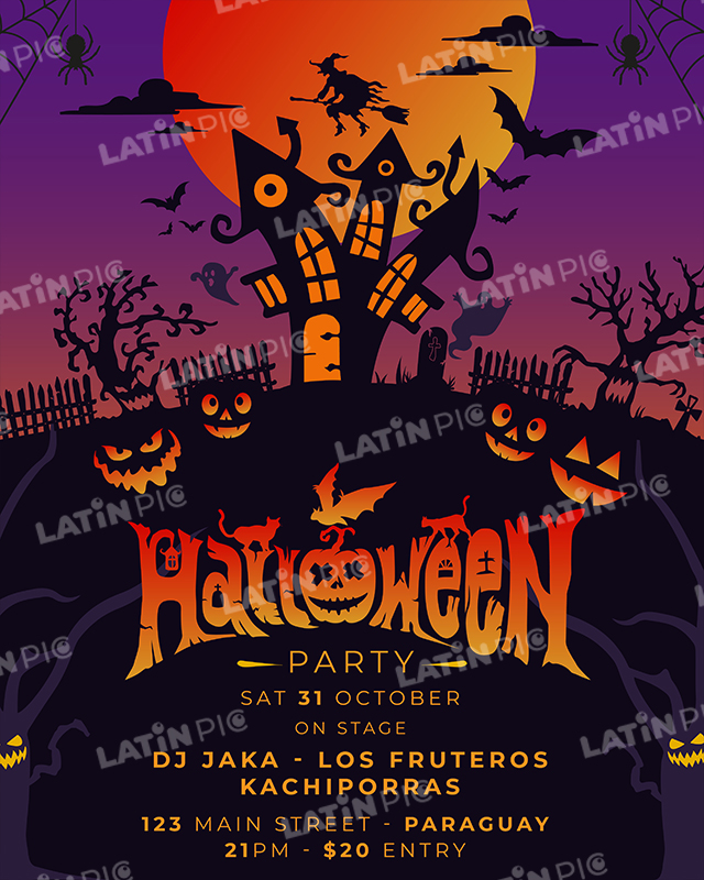 HAPPY HALLOWEEN PLANTILLA RETRATO