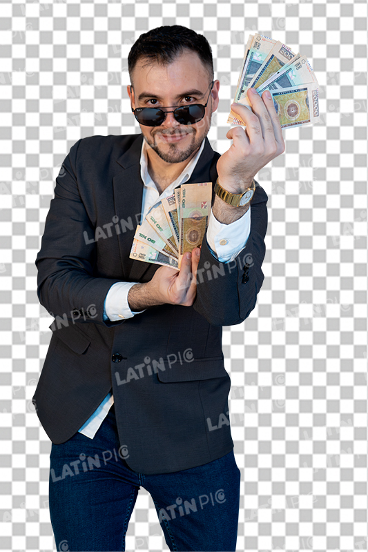 hombre-con-dinero-saco-gris