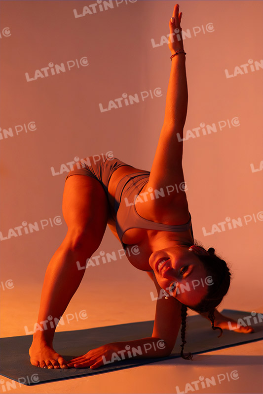 yoga-mujer-traje-Naranja-9